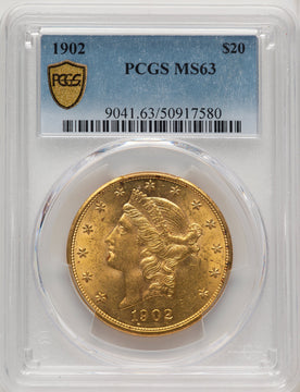 1902 $20 Liberty Double Eagle PCGS MS63 (774153012)