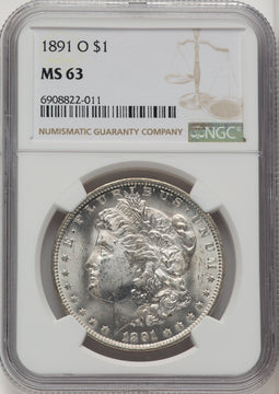1891-O Morgan Dollar NGC MS63