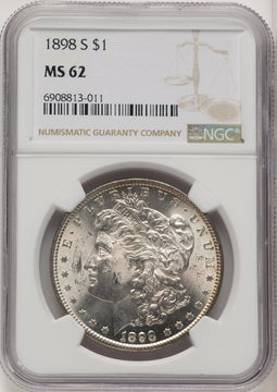1898-S Morgan Dollar NGC MS62 (773299017)