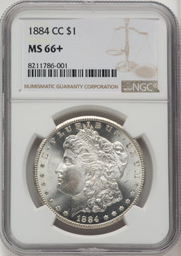 1884-CC Morgan Dollar NGC MS66+