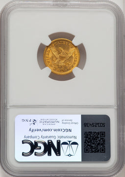 1906 $2.50 Liberty Quarter Eagle NGC MS66 (773690014)