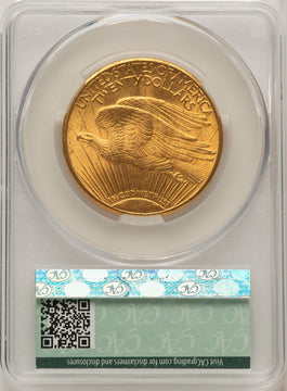 1915-S $20 Saint-Gaudens Double Eagle CACG MS63