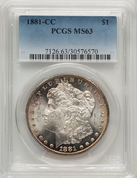 1881-CC Morgan Dollar PCGS MS63 (773674014)