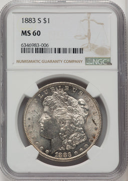 1883-S Morgan Dollar NGC MS60