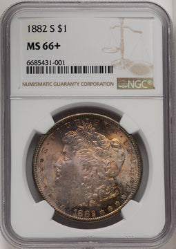 1882-S Morgan Dollar NGC MS66+