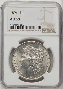 1894 Morgan Dollar NGC AU58