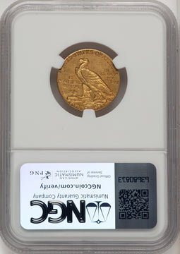 1916-S $5 Indian Half Eagle NGC AU53