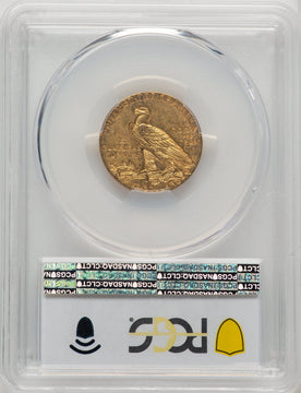 1911-S $5 CAC Indian Half Eagle PCGS MS62