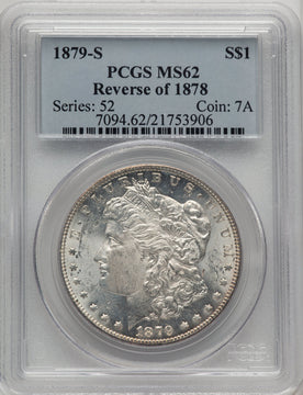 1879-S Reverse of 1878 Morgan Dollar PCGS MS62 (506954003)