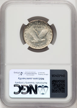 1920-D 25C FH Standing Liberty Quarter NGC MS64