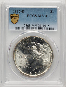 1926-D Peace Dollar PCGS MS64