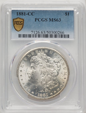 1881-CC Morgan Dollar PCGS MS63 (774263020)