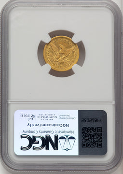 1851 $2.50 Liberty Quarter Eagle NGC AU55 (773972004)