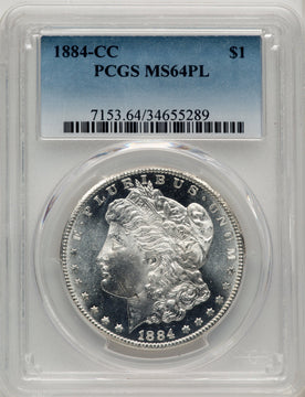 1884-CC PL Morgan Dollar PCGS MS64