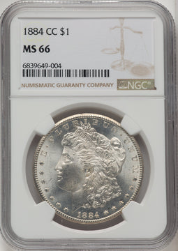 1884-CC Morgan Dollar NGC MS66 (520445019)