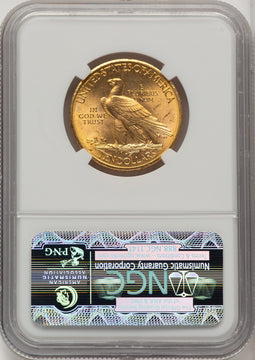 1910-D $10 Indian Eagle NGC MS65 (774287004)