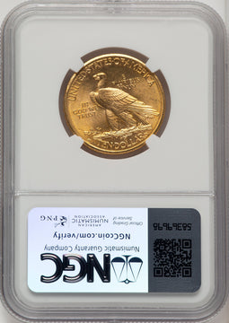 1910-D $10 Indian Eagle NGC MS65 (774287005)