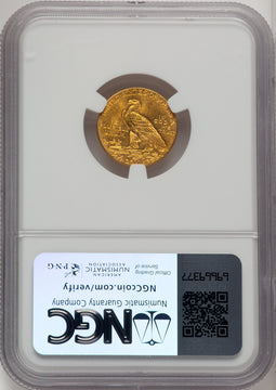 1911 $2.50 Indian Quarter Eagle NGC MS62 (774288001)