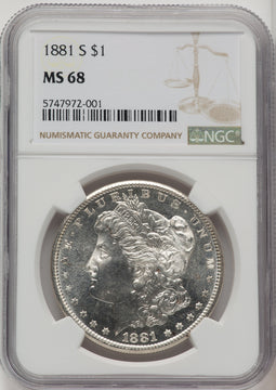 1881-S Morgan Dollar NGC MS68 (520445015)