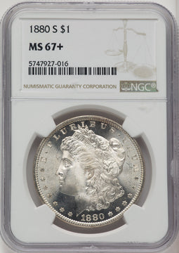 1880-S Morgan Dollar NGC MS67+ (520445014)