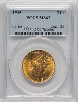 1915 $10 Indian Eagle PCGS MS62 (506912035)