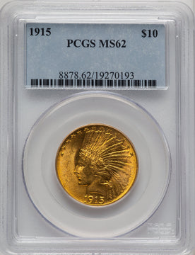 1915 $10 Indian Eagle PCGS MS62