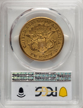 1852-O $20 Liberty Double Eagle PCGS AU50