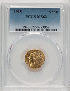 1915 $2.50 Indian Quarter Eagle PCGS MS62 (773972229)