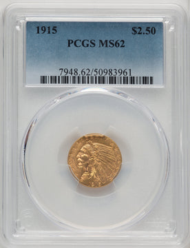 1915 $2.50 Indian Quarter Eagle PCGS MS62 (773972227)