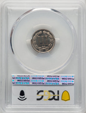 1881 3CN CAC Proof Three Cent Nickel PCGS PR66