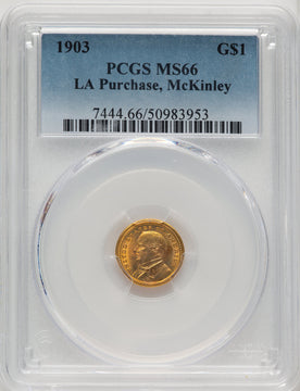 1903 G$1 MCKIN Commemorative Gold PCGS MS66 (773972233)