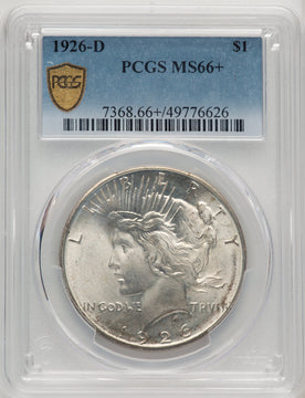 1926-D Peace Dollar PCGS MS66+