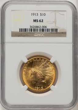 1913 $10 Indian Eagle NGC MS62 (774367002)