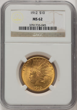 1912 $10 Indian Eagle NGC MS62 (774367001)