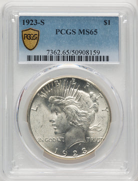 1923-S Peace Dollar PCGS MS65 (772874023)