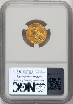 1908 $2.50 Indian Quarter Eagle NGC MS64 (774256022)