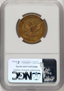 1846-O $10 Liberty Eagle NGC AU53