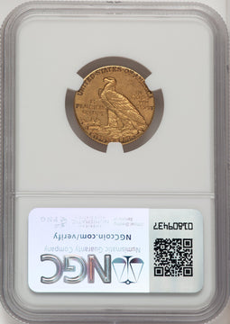 1911-D $5 Indian Half Eagle NGC AU55 (506787010)