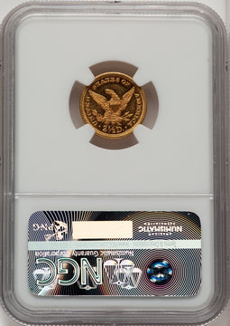 1885 $2.50 Liberty Quarter Eagle NGC MS63