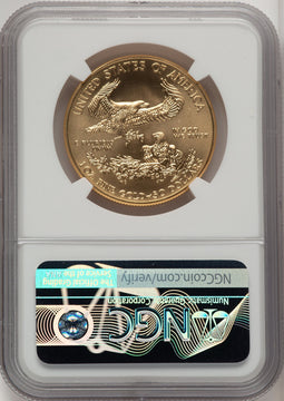 2019 $50 One Ounce Gold Eagle First Day of Issue Don Everhart NGC MS70