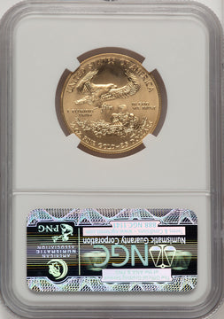 2014 $25 Half-Ounce Gold Eagle Brown Label NGC MS70