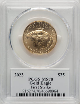 2023 Gold Eagle 1/2 oz FS George Casey PCGS MS70