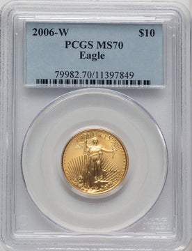 2006-W $10 Quarter-Ounce Gold Eagle PCGS SP70 (774342008)