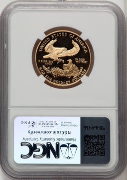 1995-W $25 Half-Ounce Gold Eagle Brown Label NGC PF70 (774624004)