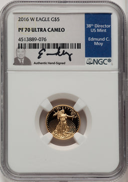 2016-W Gold American Eagle 4-Coin Set Ed Moy NGC PF70
