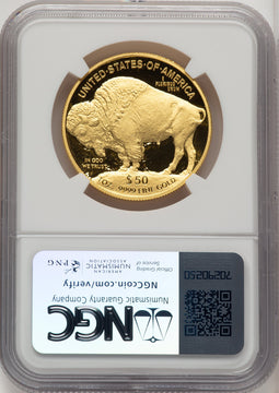 2014-W $50 One-Ounce Gold Buffalo Mike Castle NGC PF70 (774202014)