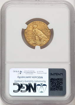 1910 $5 Indian Half Eagle NGC MS64 (774580039)