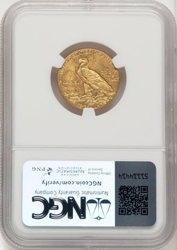 1910 $5 Indian Half Eagle NGC MS64 (774580038)