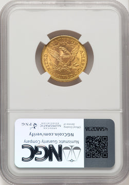 1899 $5 Liberty Half Eagle NGC MS66