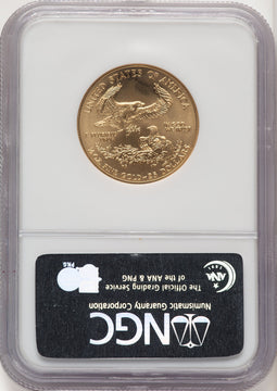 2005 $25 Half-Ounce Gold Eagle Brown Label NGC MS70